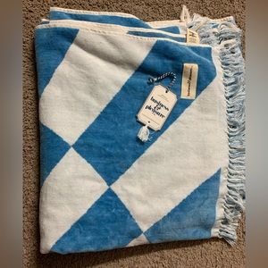 Brand New Business & Pleasure Co Beach Towel - Classic blue spiral